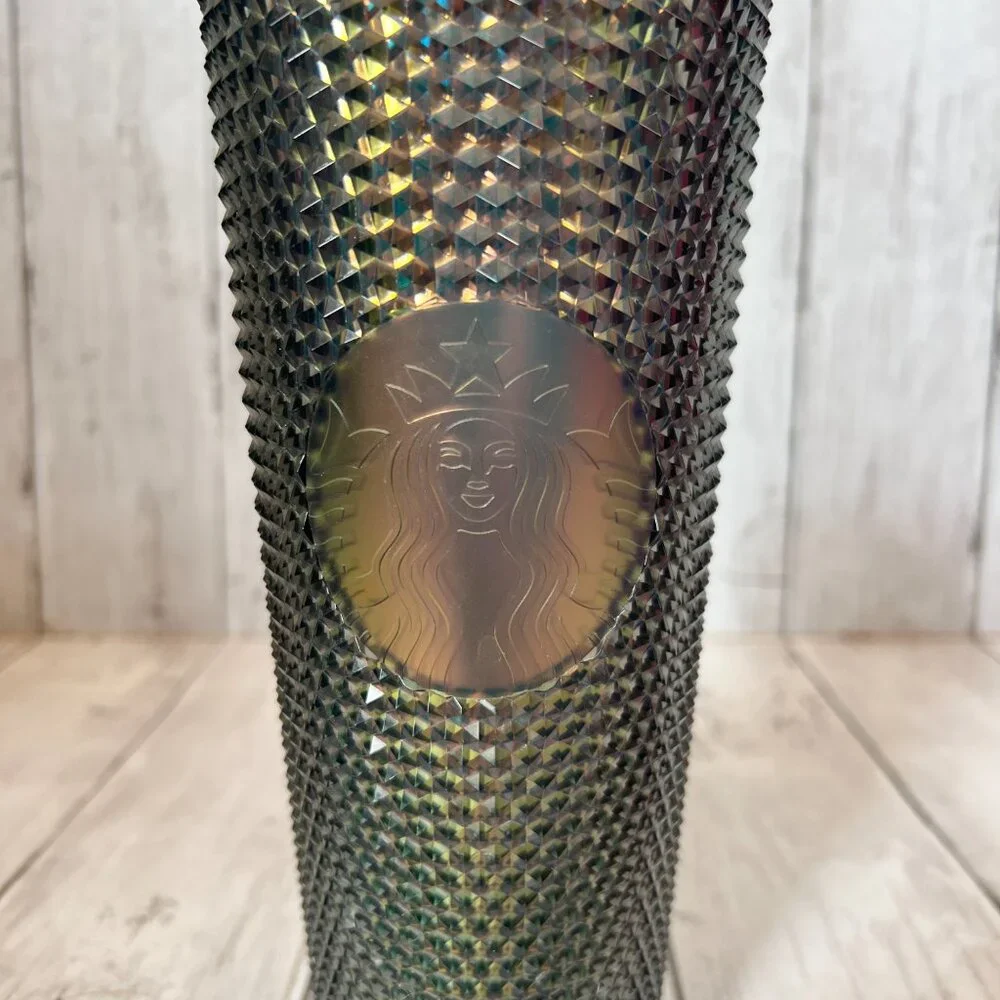 Starbucks Unicorn Studded Black & Gold Holo 24oz Double Wall BPA Free Tumbler